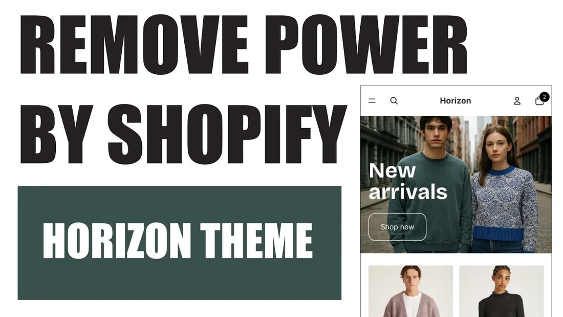 Remover el "Powered by Shopify" en Horizon Theme