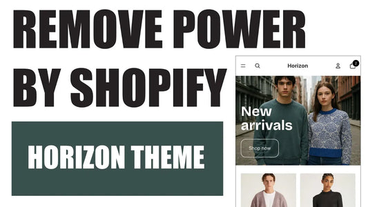 Remover el "Powered by Shopify" en Horizon Theme